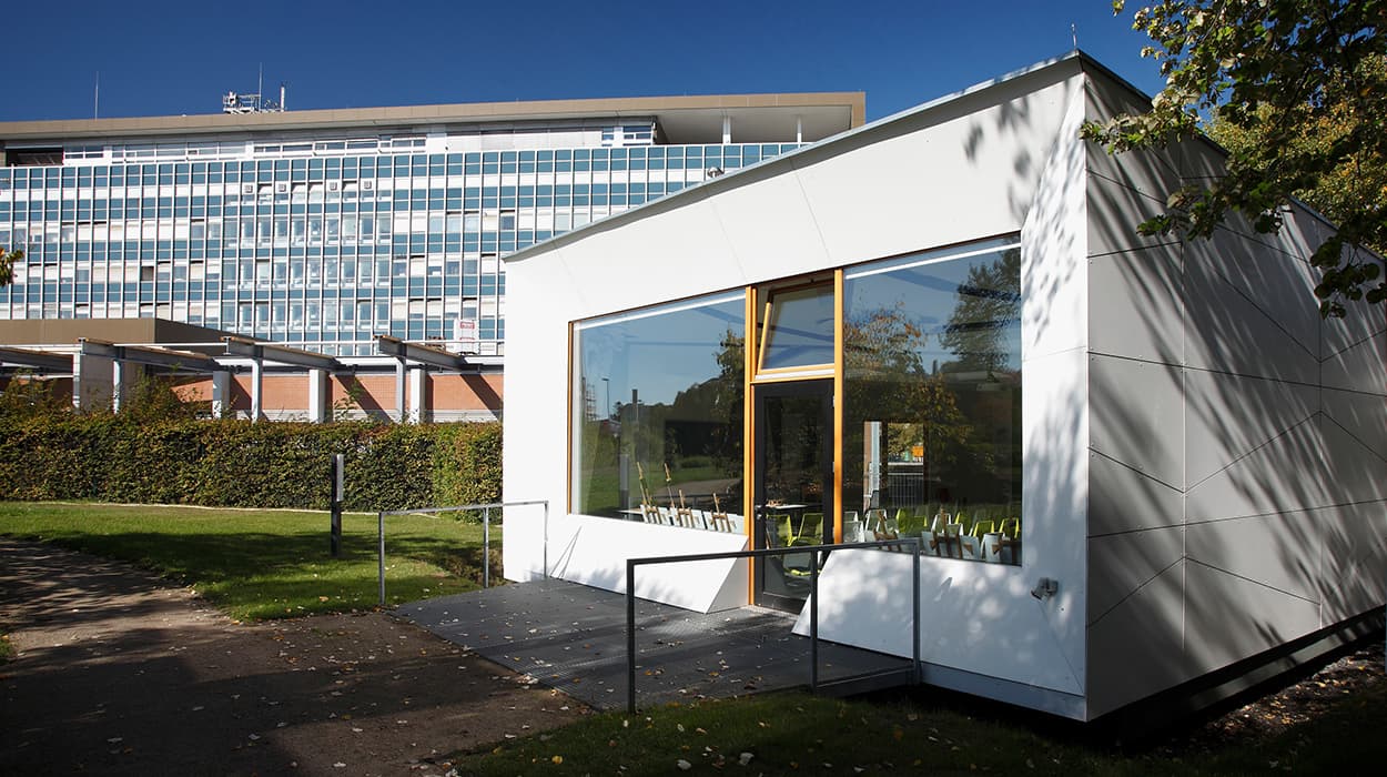 The Grüne Schule building on the Mainz campus