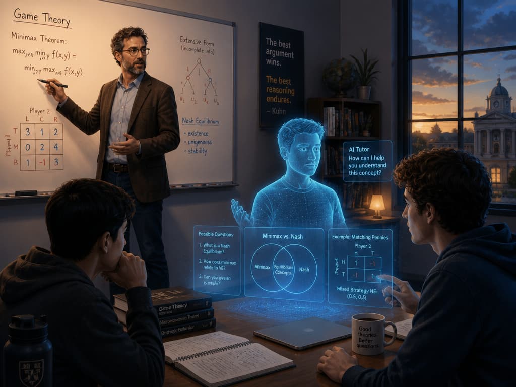 AI 在教育中福禍參半的示意圖
