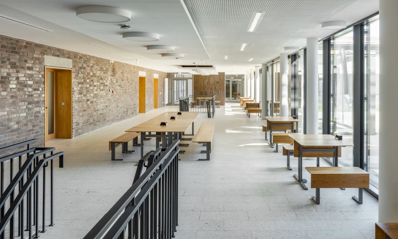 A hall at Johannes Gutenberg University Mainz
