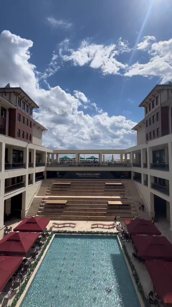 A courtyard at Biruni University