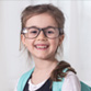Girl happy school