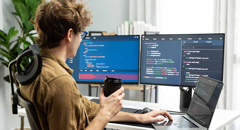 It developer with coffee