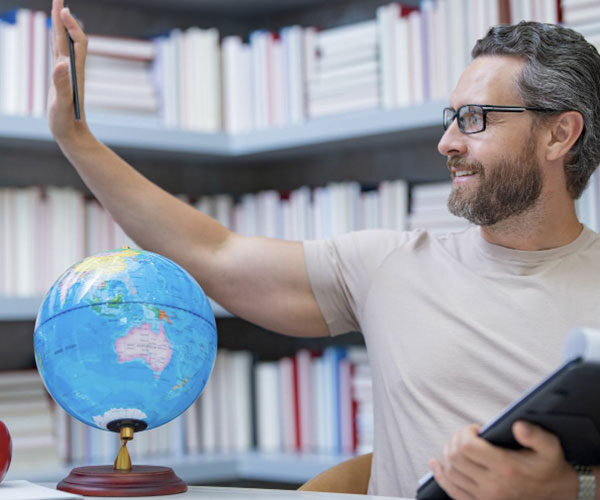 Teachers day teacher tutor in school classroom knowledge education