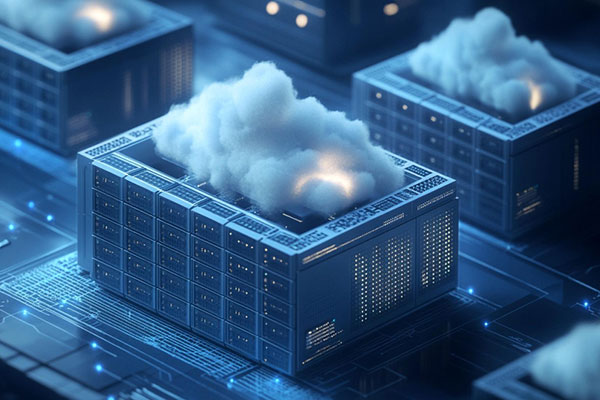 Cloud storage and data centers concept a visual representation of secure data management and scalab